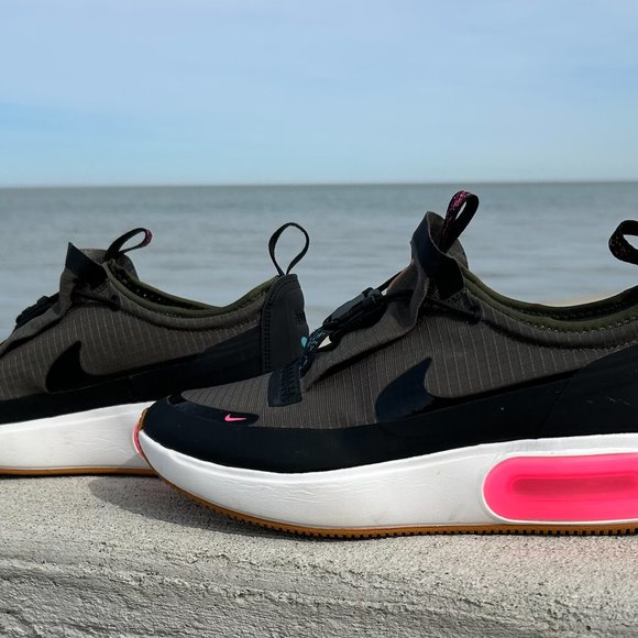 Nike Women's Air Max Dia Cargo Khaki Pink Black Sneakers Sz 9.5 BQ9665-301 - Picture 2 of 8